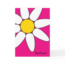 daisy thank you Card pink cards