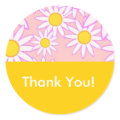Daisy Thank You Sticker sticker