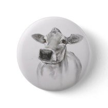 Daisy The Cow Button Badge