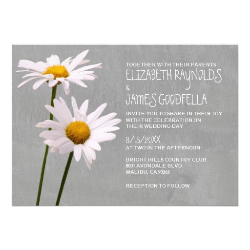 Daisy Wedding Invitations