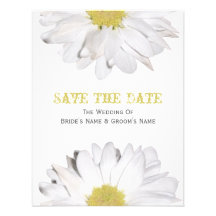 Daisy Wedding Save The Date Personalized Invite