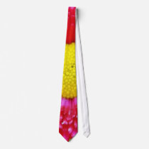 Daisy Yellow Red Close Up ties