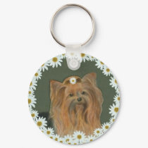 Daisy Yorkie Keychain by Tinibaybeez Daisy Yorkie Keychain