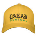 DAKAR, SENEGAL HAT embroidered hats by AFRICANKOKO DAKAR, SENEGAL HAT embroidered hats