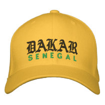 DAKAR, SENEGAL HAT embroidered hats by AFRICANKOKO DAKAR, SENEGAL HAT embroidered hats