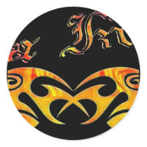 DaKine Flames stickers