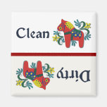 Dala Horse Dishwasher Helper Refrigerator Magnets