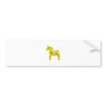 Dala Horse Snowflake Bumper Sticker