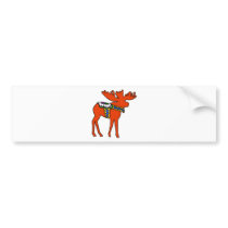 Dala Moose Bumper Stickers
