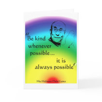 Dalai Lama: Be Kind cards by incurablehippie Dalai Lama: Be Kind cards