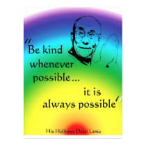 Dalai Lama: Be Kind posters by incurablehippie Dalai Lama: Be Kind posters