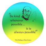 Dalai Lama: Be Kind stickers