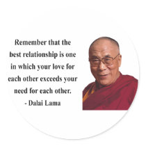 dalai lama quote 11b round stickers