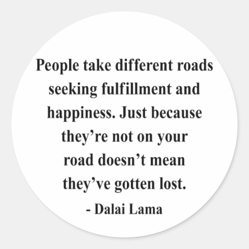 dalai lama quote 1a round stickers