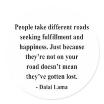 dalai lama quote 1a round stickers