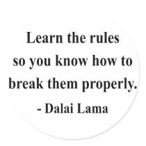 dalai lama quote 2a round sticker