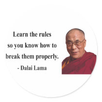dalai lama quote 2b round sticker