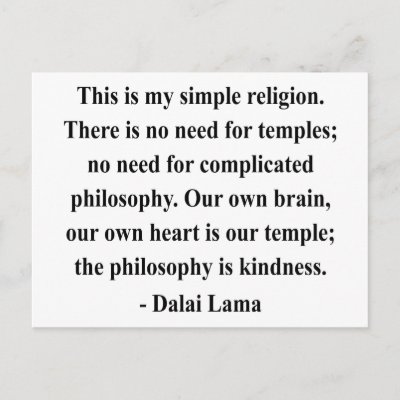 dalai lama quote 6a post cards