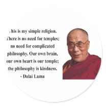 dalai lama quote 6b round sticker