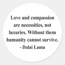 dalai lama quote 8a round stickers
