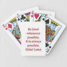 dalai lama quotes bicycle poker deck