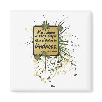 Dalai Lama Religion Quote magnets by BuddhaGifts Dalai Lama Religion Quote magnets