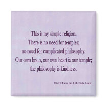 Dalai Lama square magnet by ramey7 Dalai Lama square magnet