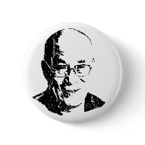 Dalai Lama T-shirt buttons by freetibet Dalai Lama T-shirt buttons