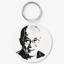 Dalai Lama T-shirt keychains by freetibet Dalai Lama T-shirt keychains