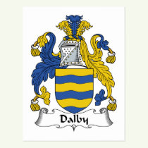 Dalby Family Crest Postcard