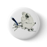 Dale Bluejay Pinback Button