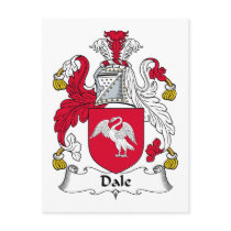 Dale Family Crest postcards