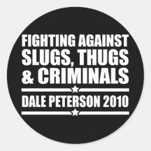 Dale Peterson 2010 Stickers