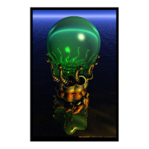 Dali Gazing Ball posters