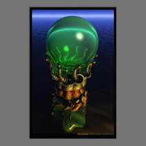 Dali Gazing Ball posters