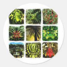 Dali Plants Round Sticker