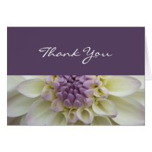 Dalia blanca • Gracias cardar Tarjeton