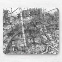 Dallas 2092 (Ink Wash) mousepads