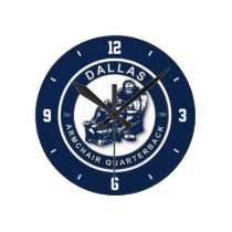Dallas Armchair Quarterback Wall Clock wall clocks
