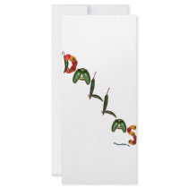Dallas Chili Peppers Rack Cards