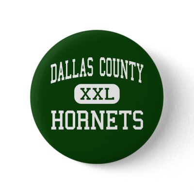 Dallas County - Hornets - High - Plantersville Button by customteamsportswear