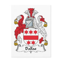 Dallas Family Crest postcards by coatsofarms Dallas Family Crest postcards