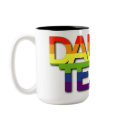 Dallas Rainbow Stripe Mug by LMHDesigns Dallas Rainbow Stripe Mug