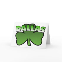 Dallas Shamrock Greeting Card by irish_shirts Dallas Shamrock Greeting Card