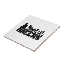 Dallas Skyline Ceramic Tiles