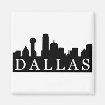 Dallas Skyline Magnet