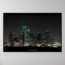 Dallas Skyline Print