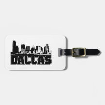 Dallas Skyline Tags For Bags