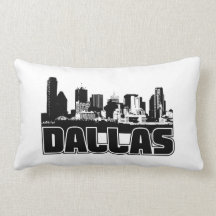 Dallas Skyline Throw Pillow