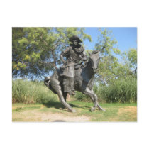 Dallas, Texas Cowboy statue postcards